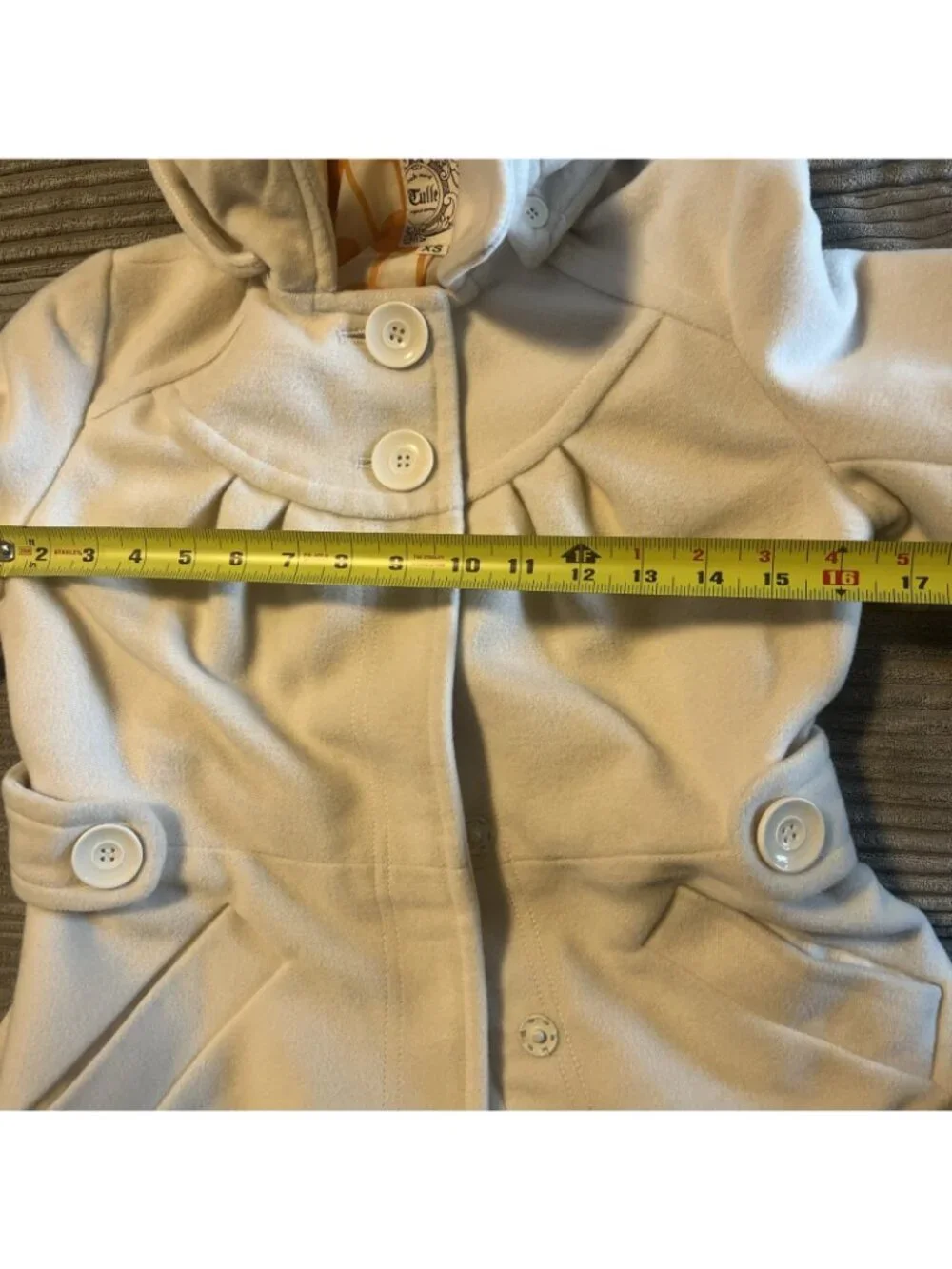 Tulle Anthropologie Jacket Beige size XSmall Very Nice